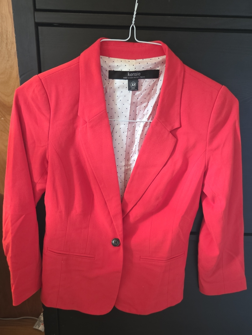 Kensie Crepe Style One Buttom Blazer Womens Size XS